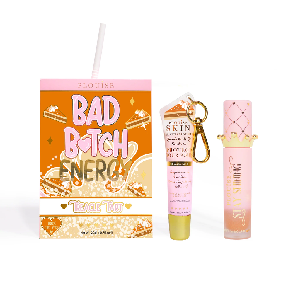 Bad Bitch Energy Lip Conditioner & Lip Oil Duo - Mansikka