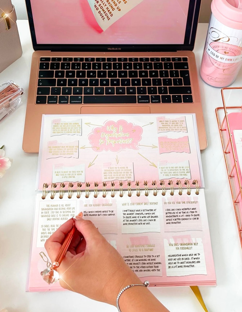 Get Up and Grind Three Month Planner