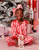 Lasten Candy Cane joulupyjamat