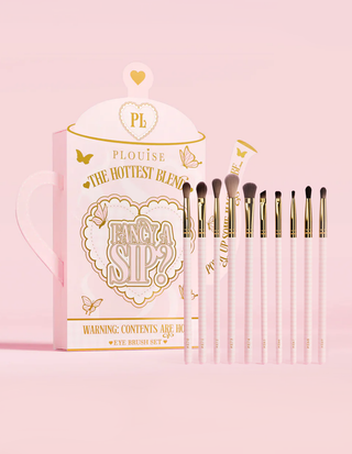 P.Louise Fancy A Sip 10-Piece Eye Brush Set