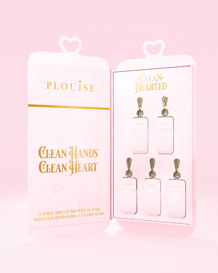 Puhtaat kädet Clean Heart Cherry Hand Sanitiser Spray PR-lahjasetti