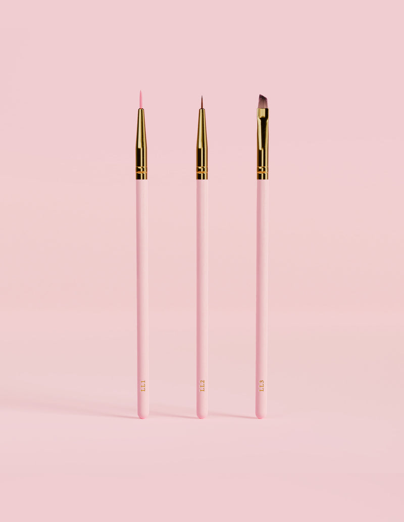 Learning Lines 3-osainen Eyeliner & Detail Brush Set