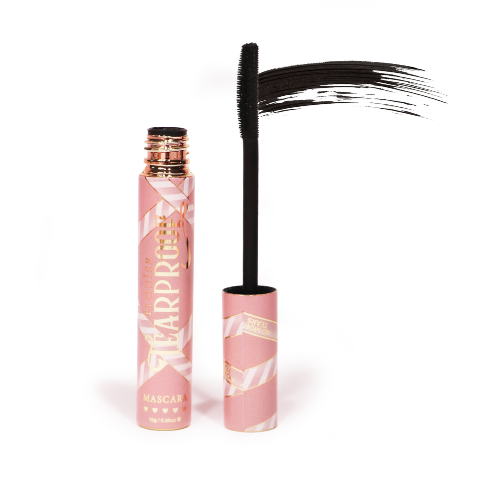 P. Louise Tearproof Mascara musta valkoisella pohjalla