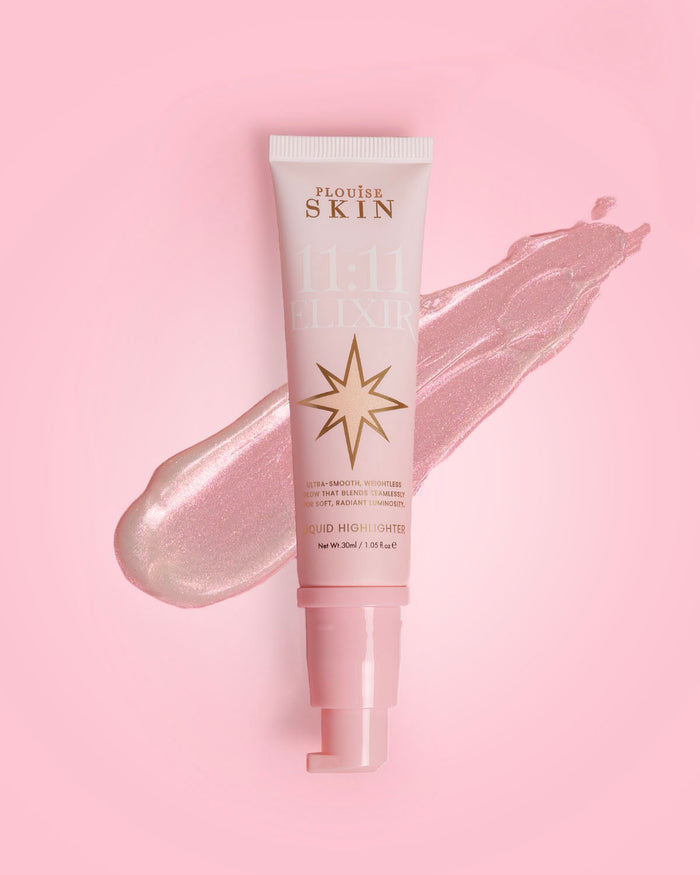 P.Louise 11:11 Elixir Iriscent Pink Liquid Highlighter Turkish Delight Swatch