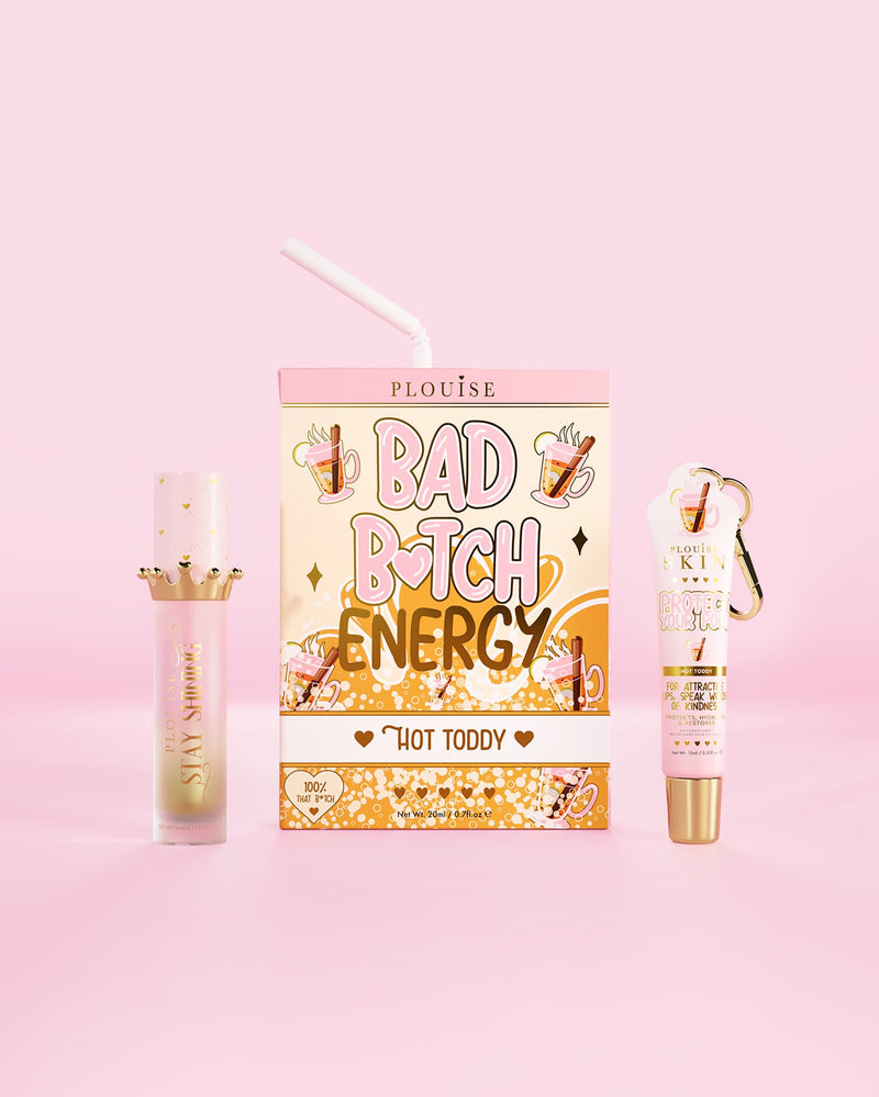 Bad Bitch Energy Lip Conditioner & Lip Oil Duo - Mansikka