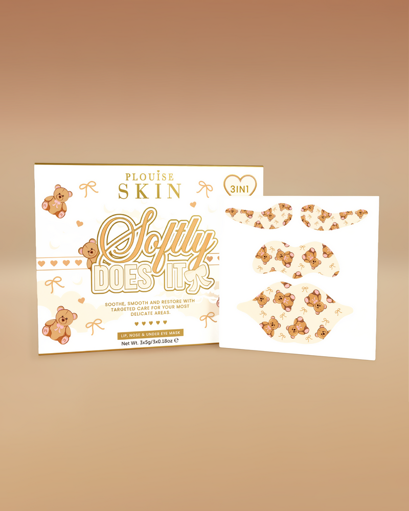 Softly Does It 3-in-1 huuli-, silmä- ja nenänaamiosarja - ENNAKKOTILAUS